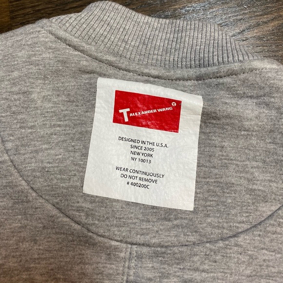 T by Alexander Wang Gray Neoprene Jacket XS - Picture 2 of 6